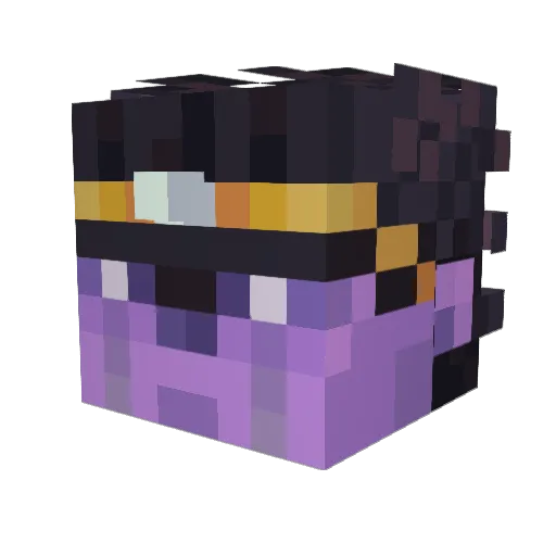HolyBuns Minecraft avatar head, 3D render