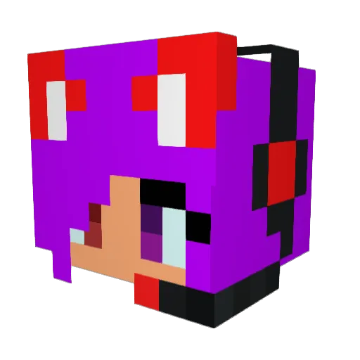 HolyDeriver Minecraft avatar head, 3D render