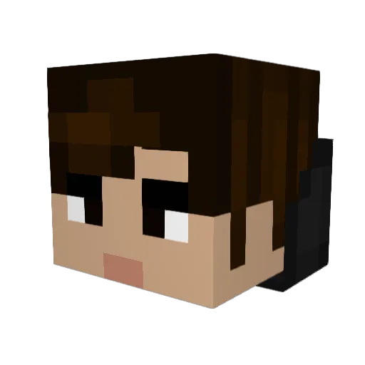 HolyDiver156 Minecraft avatar head, 3D render