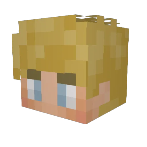 HolyDuk3467 Minecraft avatar head, 3D render