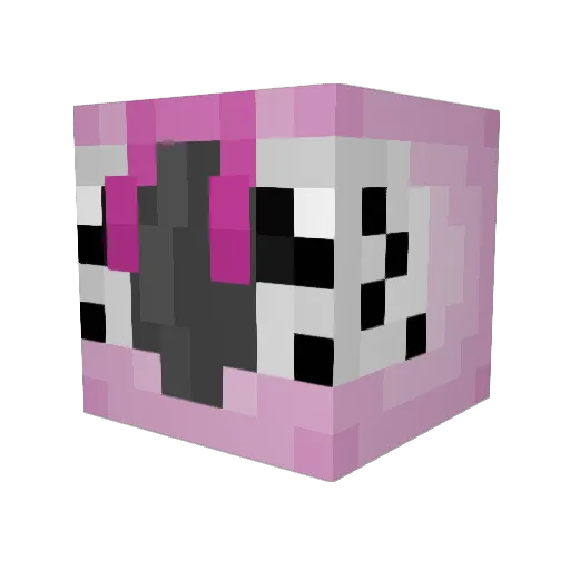 HolyFeather Minecraft avatar head, 3D render