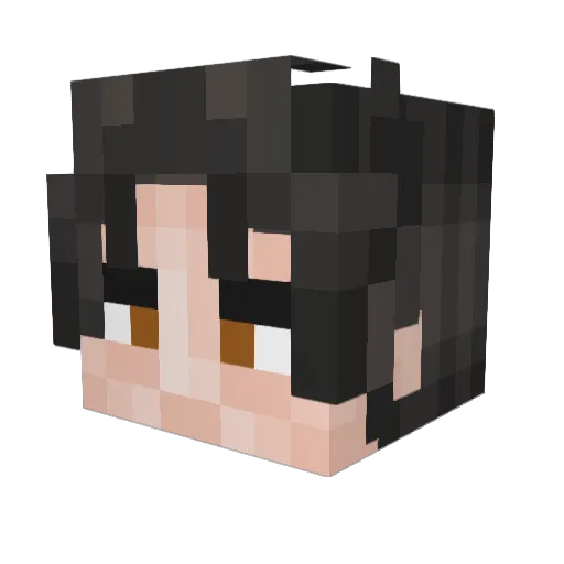 HolyGilbert Minecraft avatar head, 3D render