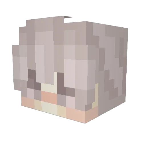 HolyKapu Minecraft avatar head, 3D render