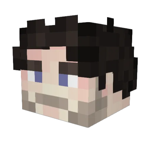 HolyKnight077 Minecraft avatar head, 3D render