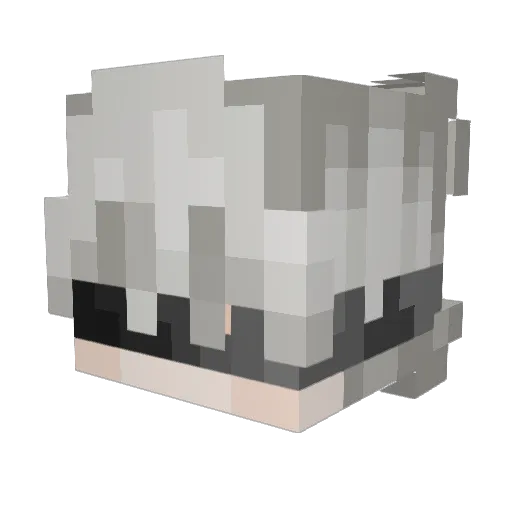 HolyMuq Minecraft avatar head, 3D render