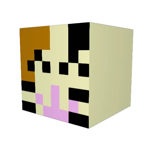 HolyRebelz Minecraft avatar head, 3D render