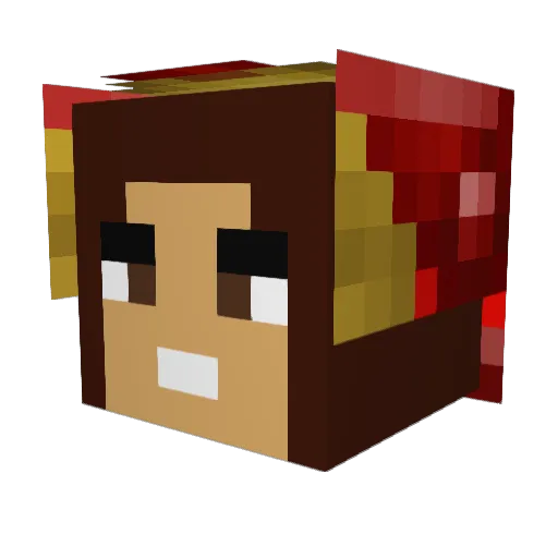 HolyShizBalls Minecraft avatar head, 3D render
