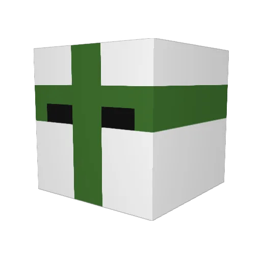 Holy_General Minecraft avatar head, 3D render