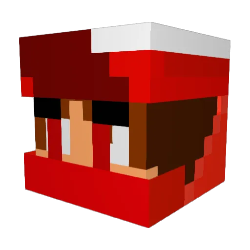 Holy_Rabbit Minecraft avatar head, 3D render