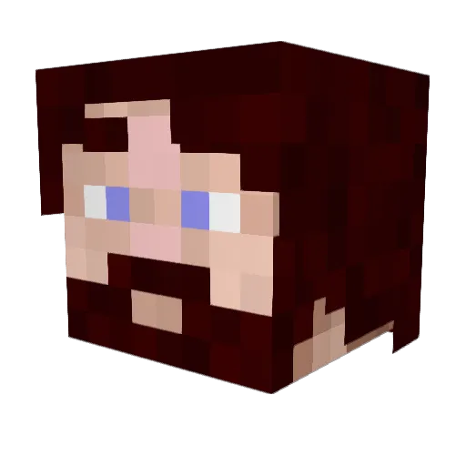 Holyapplecakein Minecraft avatar head, 3D render