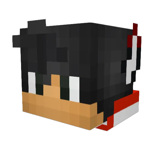 Holyfive Minecraft avatar head, 3D render