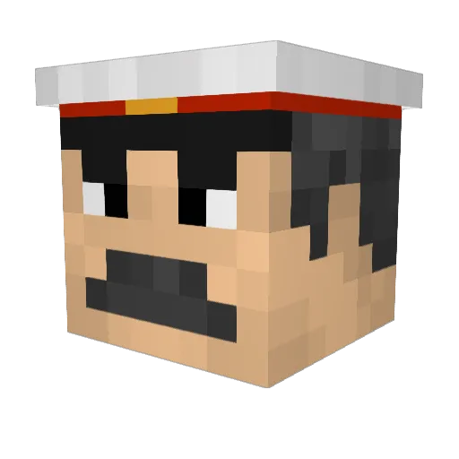 Holygan90 Minecraft avatar head, 3D render