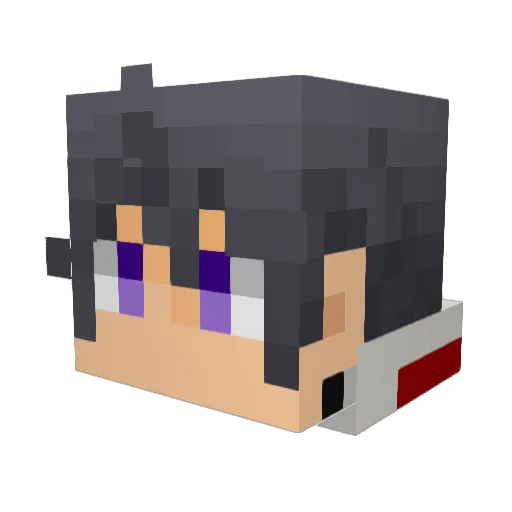 Holyn Minecraft avatar head, 3D render