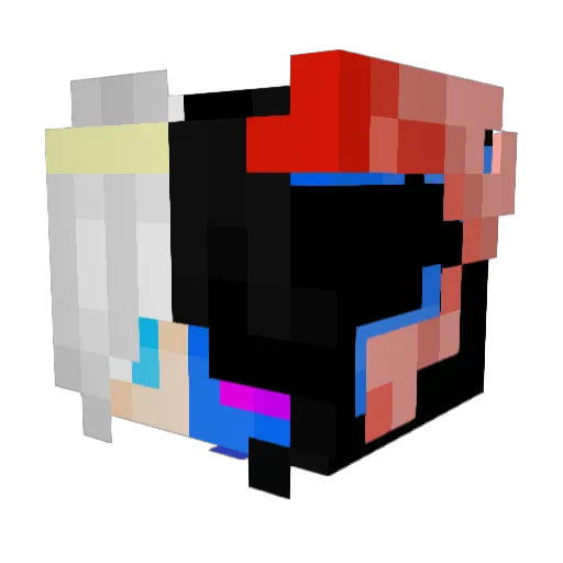 Holynevil12 Minecraft avatar head, 3D render