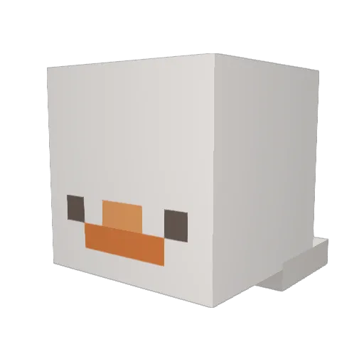Holystoof Minecraft avatar head, 3D render