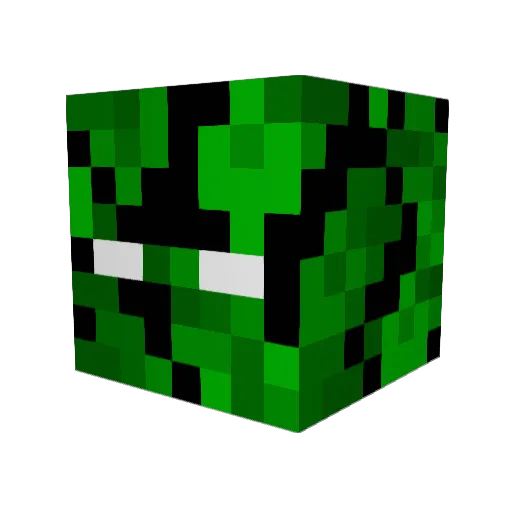 Holzblock1 Minecraft avatar head, 3D render