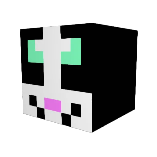 HolzerBane Minecraft avatar head, 3D render