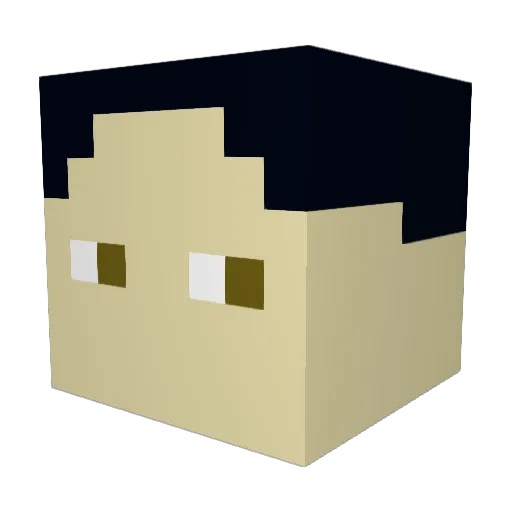 Holzi03 Minecraft avatar head, 3D render