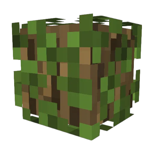 Holzmel Minecraft avatar head, 3D render