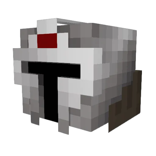 Holzschwer Minecraft avatar head, 3D render