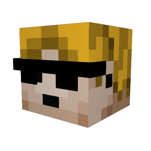 Holzwurm3000 Minecraft avatar head, 3D render