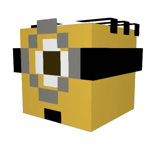 Homad_0062 Minecraft avatar head, 3D render