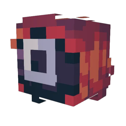 HomamF Minecraft avatar head, 3D render