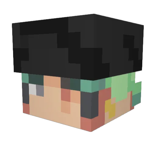 HomeQuart Minecraft avatar head, 3D render
