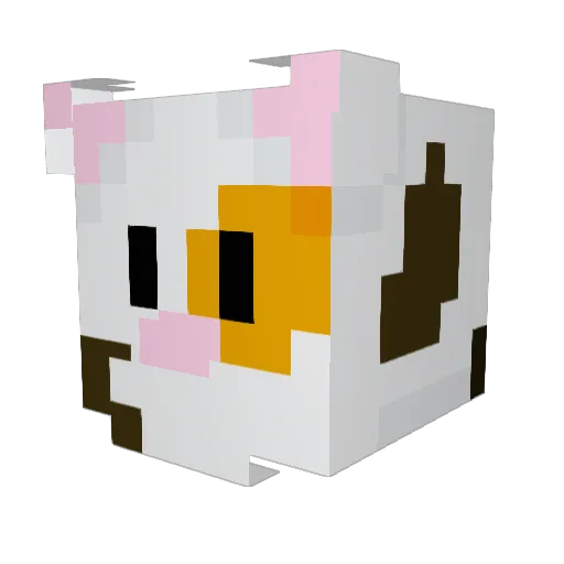 Homecrafter Minecraft avatar head, 3D render