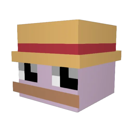 HomefrontMaster Minecraft avatar head, 3D render