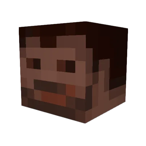 HomelessBlackGuy Minecraft avatar head, 3D render