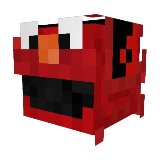 HomelessTrains Minecraft avatar head, 3D render