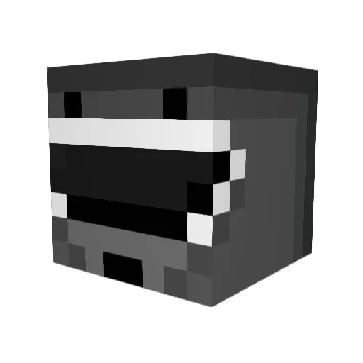 Homemademax Minecraft avatar head, 3D render