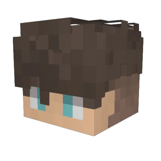Homemboy Minecraft avatar head, 3D render