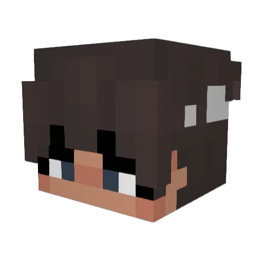 HomerHot Minecraft avatar head, 3D render