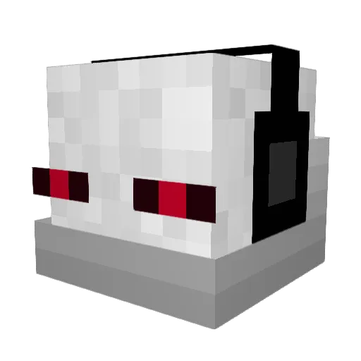 Homercina Minecraft avatar head, 3D render