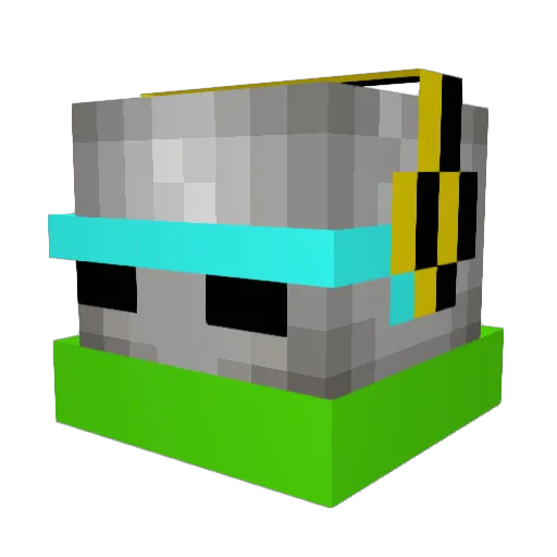 Homermonkey Minecraft avatar head, 3D render