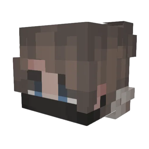 Homeronpc Minecraft avatar head, 3D render