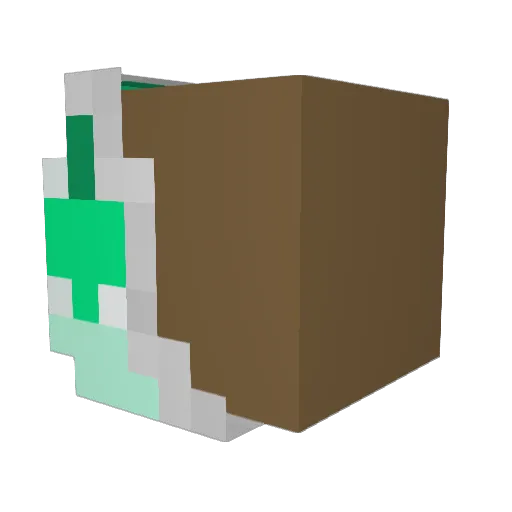 HomesliceGang Minecraft avatar head, 3D render