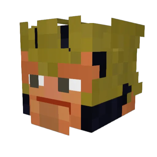 HomeworkThomas Minecraft avatar head, 3D render