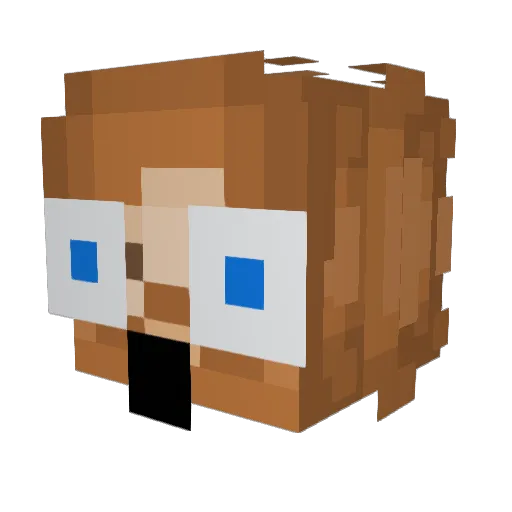 HomieJuanKenobi Minecraft avatar head, 3D render