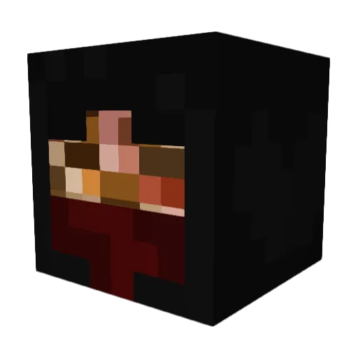 HomieQuam Minecraft avatar head, 3D render