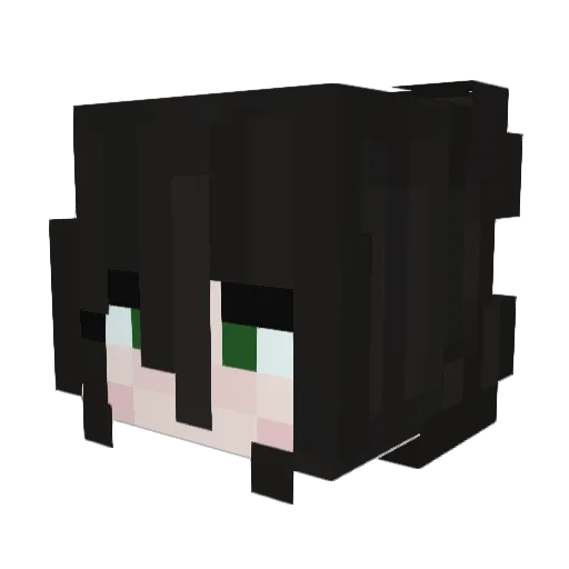 HomieSS Minecraft avatar head, 3D render