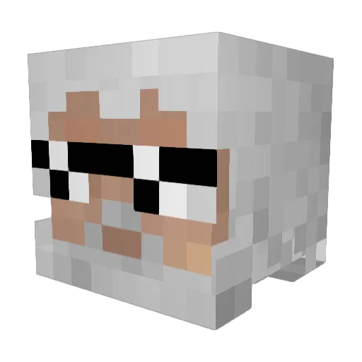 HomieWizardYT Minecraft avatar head, 3D render