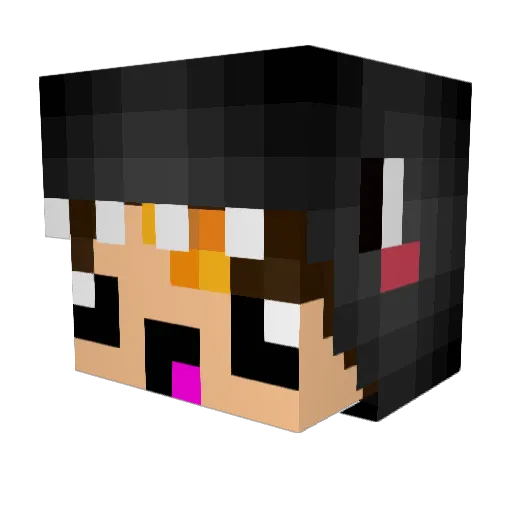 Homieslixe Minecraft avatar head, 3D render