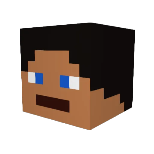 HomoHuntteri Minecraft avatar head, 3D render