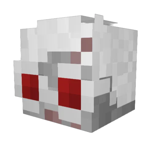 HomoNecrosis Minecraft avatar head, 3D render