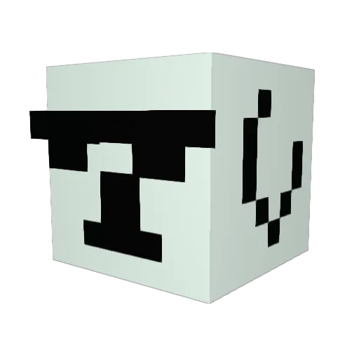 Homo_squirrel Minecraft avatar head, 3D render