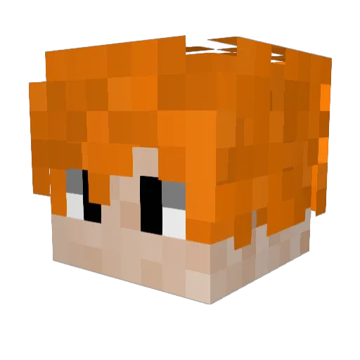 Homobolzen Minecraft avatar head, 3D render