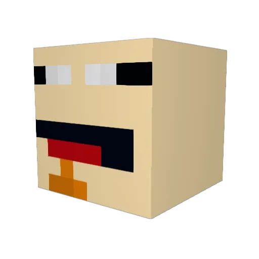 HomologenSohn Minecraft avatar head, 3D render